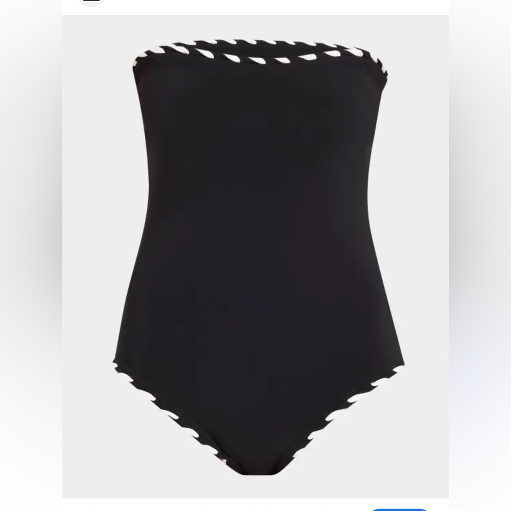 NWT Karla Elegant Black One-Piece Swimsuit